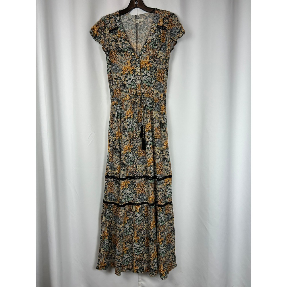 American Eagle Floral Maxi Dress Boho Cottagecore‎ Summer Skirt Small